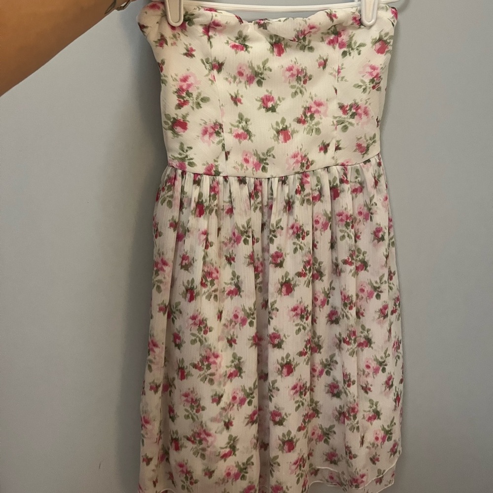 Abercrombie Kids, Floral Strapless Dress, Size XL
